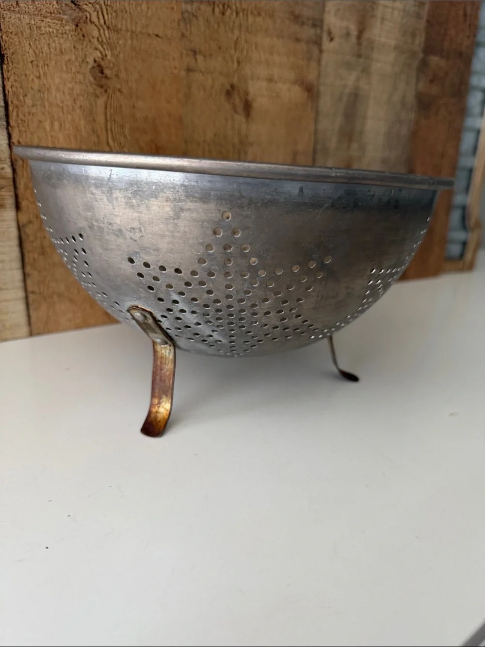 VTG 7 Star Aluminum Colander